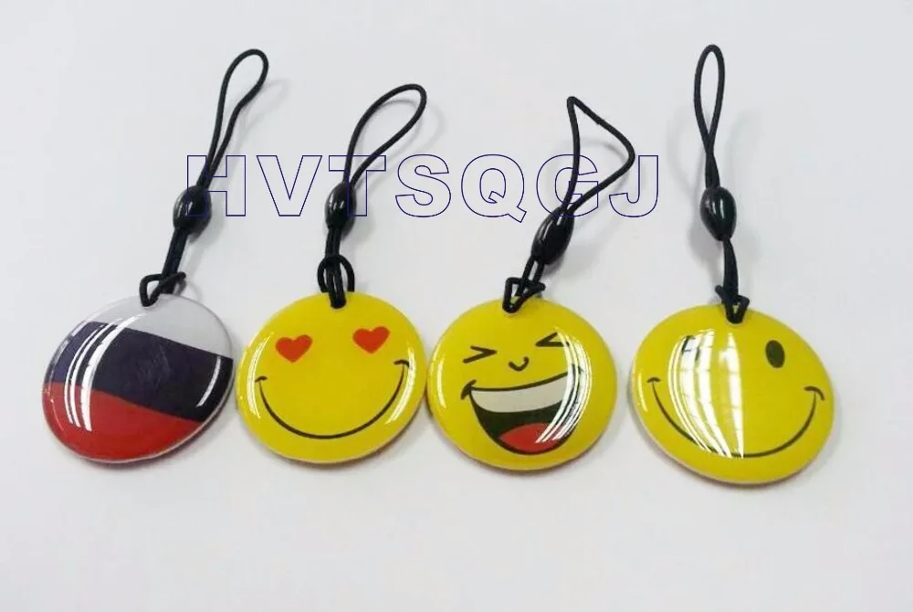 

200pcs free design logo printing rfid NFC epoxy tag with 215 chip for contactless access control