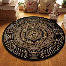 Ретро Мандала круглые ковры для современного домашнего декора гостиной спальни балкона ковры этнические Геометрические Цветочные узоры коврики