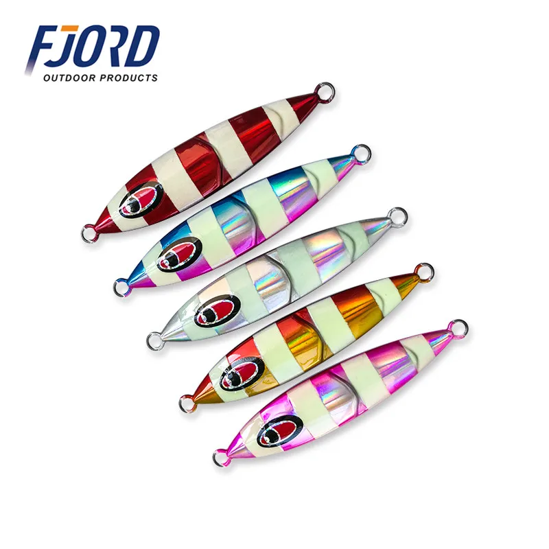 FJORD 80g100g120g150g200g Япония медленно встряхивание металлический джиг светящиеся
