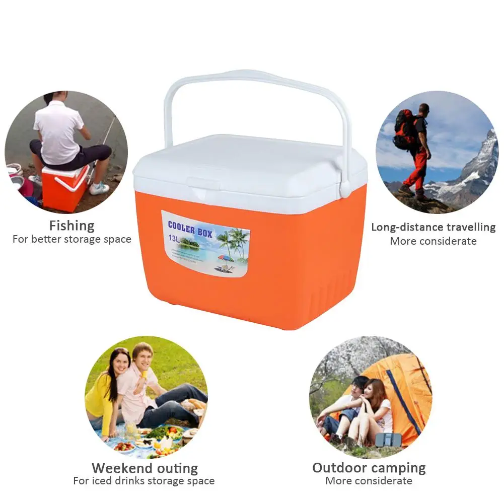 2019 13L Outdoor Car Insulation Box Car Cooler Box Ice Organizer Medicine Preservation Box Home Barbecue Fishing Box