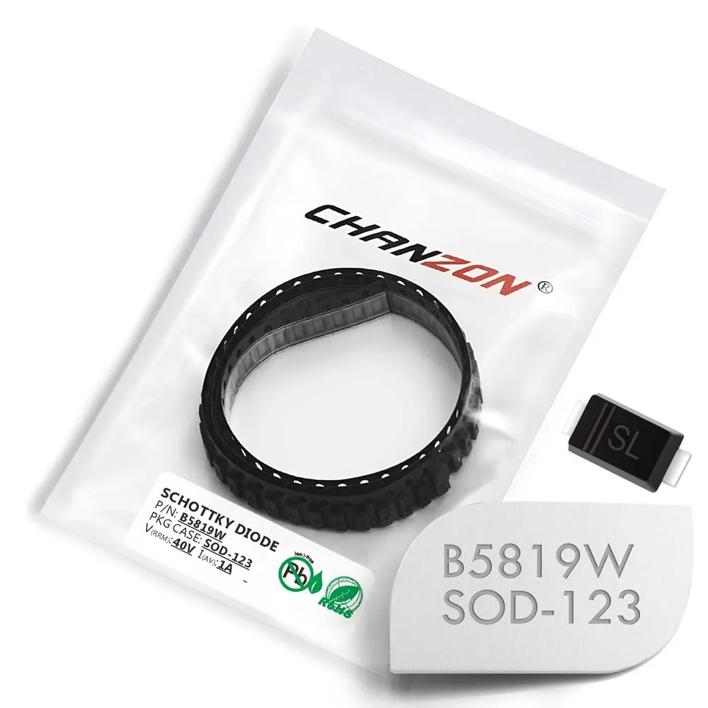 (100 шт.) B5819W SMD Диоды выпрямителя барьера Шоттки 1A 40 в SOD 123 1 а В (маркировка SL)|Диоды| |