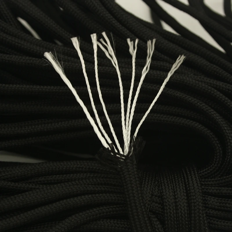 جديد وصول Paracord 550 المنسوجة شنقا المظلة الحبل الحبل 7 السواحل الحبال في الهواء الطلق أدوات مل المواصفات النوع الثالث 100 قدم 31 M