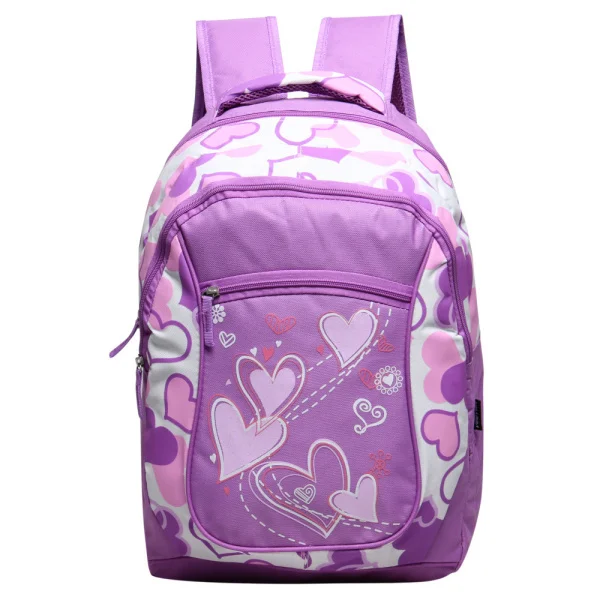 VEEVANV школьный рюкзак мода Mochila сумка повседневное женский Сердце печати обувь для девочек Bookbags милый подростковый - Цвет: Лаванда