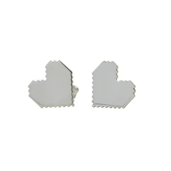 

Fashion Pixel heart earrings heart stud earrings for women