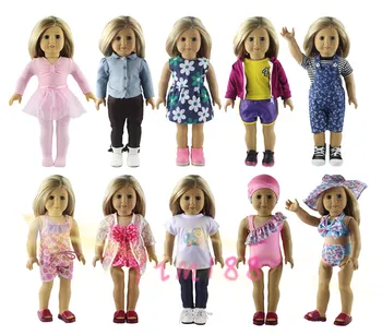 

New Style 10 Set Doll Clothes for 18 Inch American Doll Handsome Casual Wear