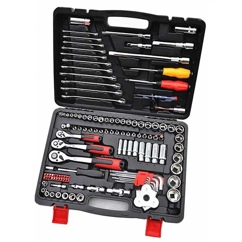 121 pc/set auto repair tools set chrome vanadium steel 72 teeth Ratchet