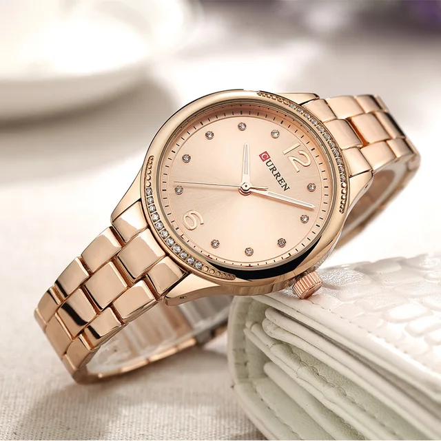 crocodile running crystal ladies watch