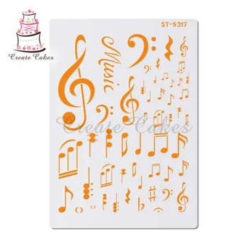 

Musical Notes Stencils For Walls Painting Scrapbooking Stamp Album Decorative Embossing DIY Craft Paper Card Flower Template