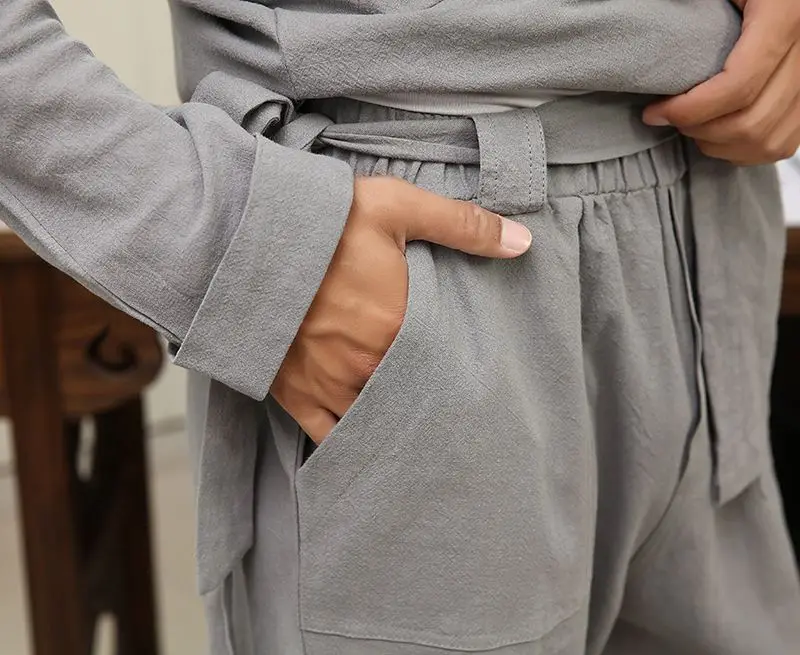 Бесплатная доставка Мужская Плюс Размер белье Штаны повседневные мужские в китайском стиле свободные тонкие длинные штаны в стиле хип-хоп