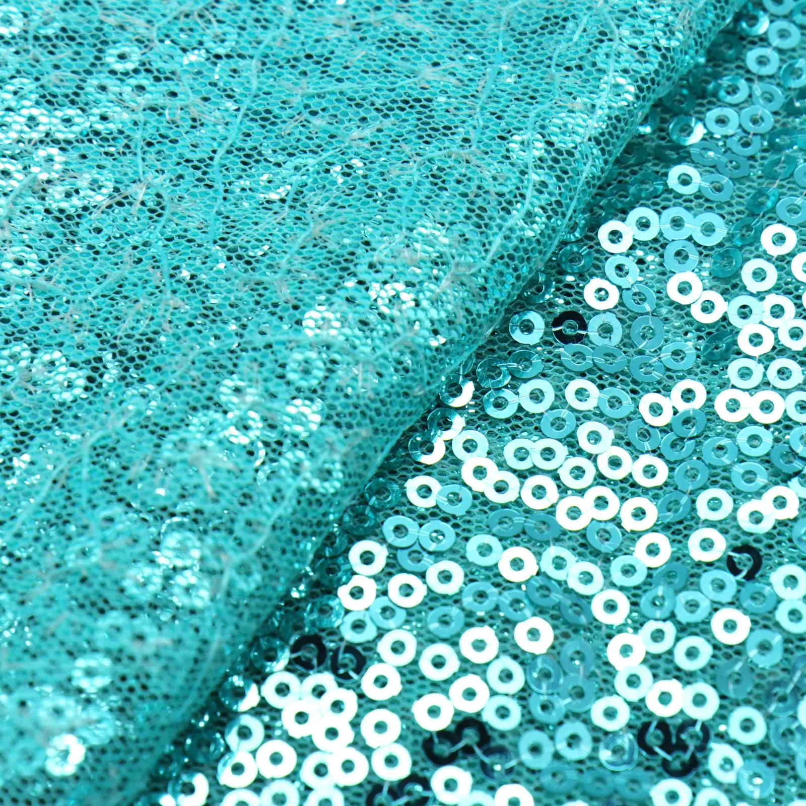 (1.3MX1M) 3MM Embroidery Sequin Fabric Wedding decoration party Events