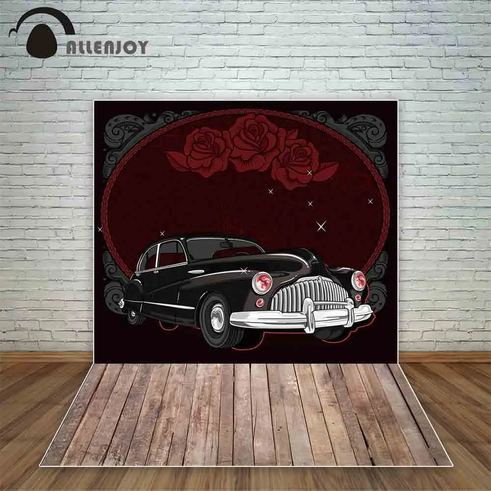 Allenjoy Ретро Роскошный школьный ручной автомобиль 60s Темный декоративный