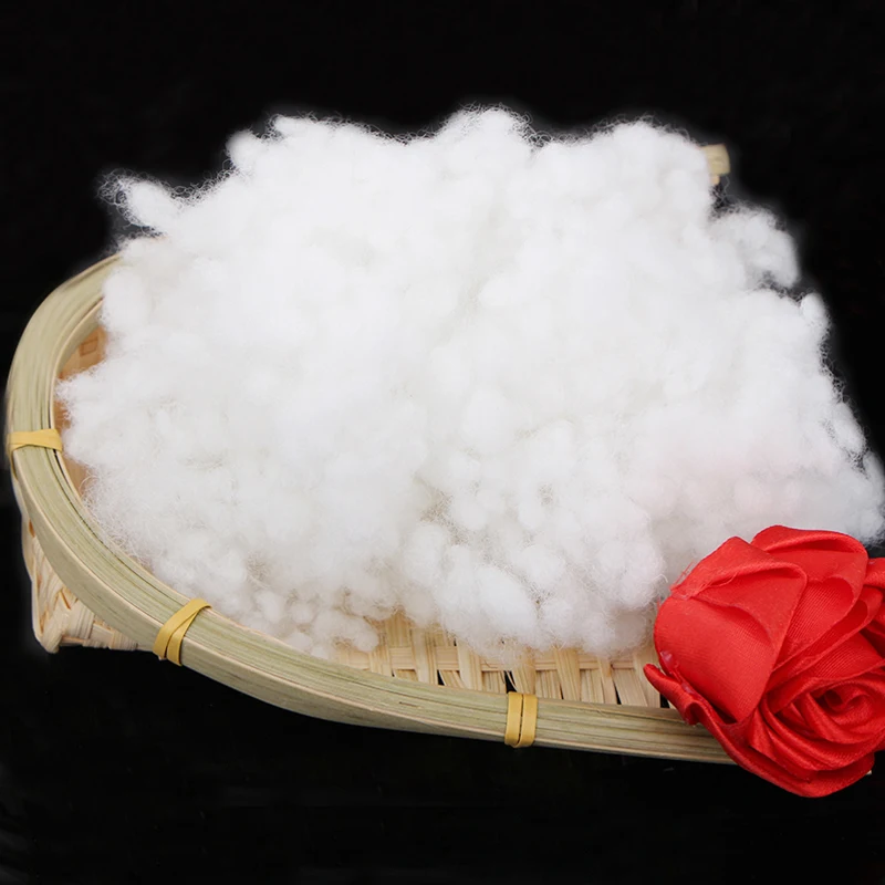 200g High quality Natural Soft PP cotton fiber Pillow dolls toys cushion Filling Material relleno filler X4008 pillow filling material