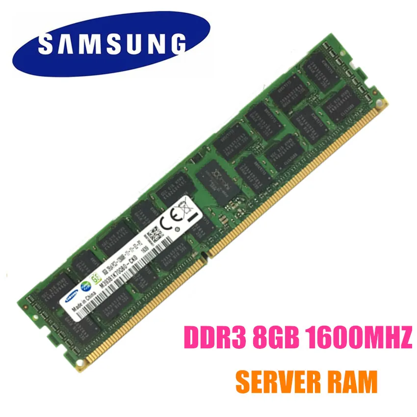 SAMSUNG 4 ГБ 8 оперативной памяти 16 Гб встроенной 4G 8G 16G DDR3 PC3 PC3L 10600R 12800R 14900R ECC REG 1600 МГц