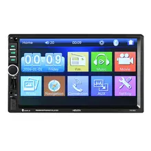 2 din Auto Lettore Multimediale di Navigazione GPS 7in HD Dello Schermo MP3 MP5 Auto Radio Audio Stereo Bluetooth USB AUX Auto radio