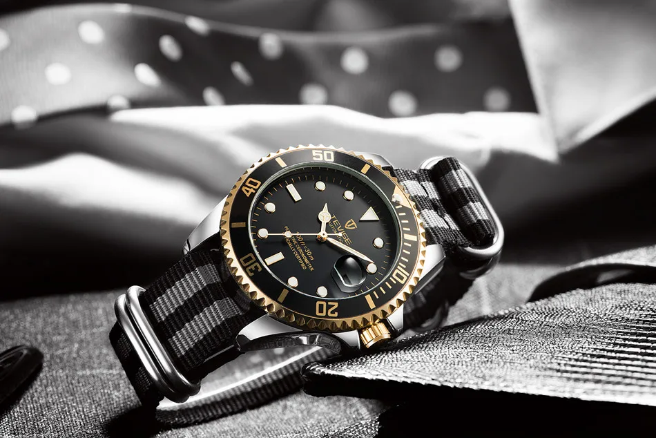 TEVISE Green Watch Men Automatic Mechanical Anti-Scratch Rotatable Outer Ring Waterproof Luminous Mens Watches Top Brand Luxury most accurate mechanical watch