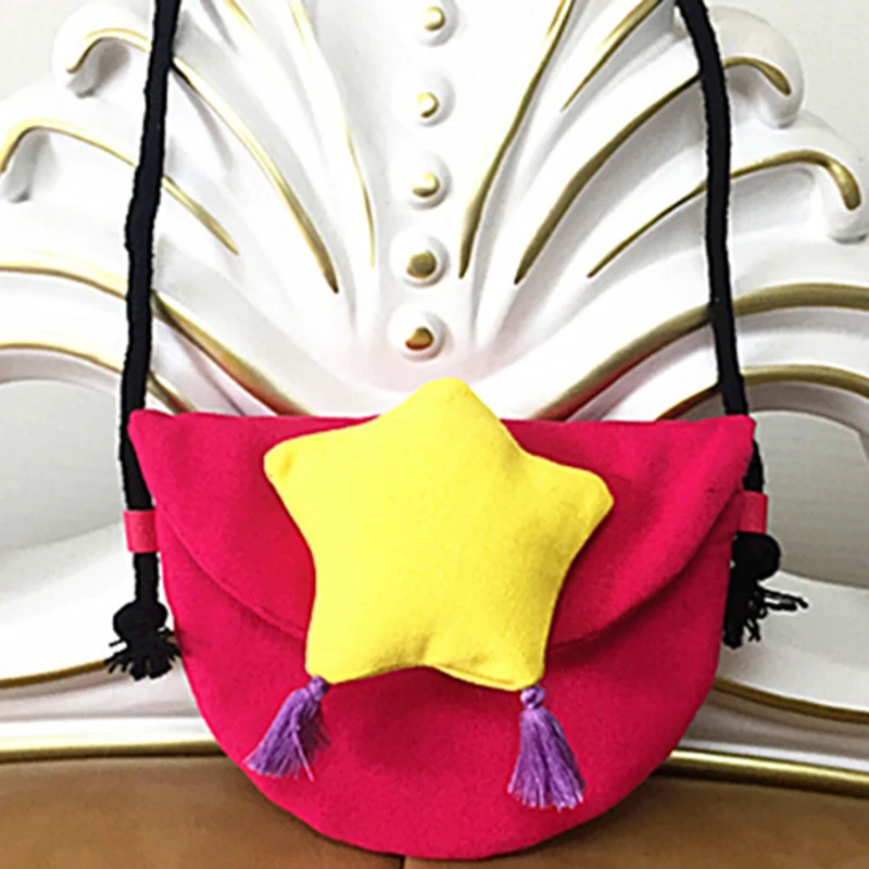 

Women Pentagram Pattern Coin Purse Shoulder Bag Child Girls Mini Wallet Corduroy Portable Handbag Children's Messenger Bag