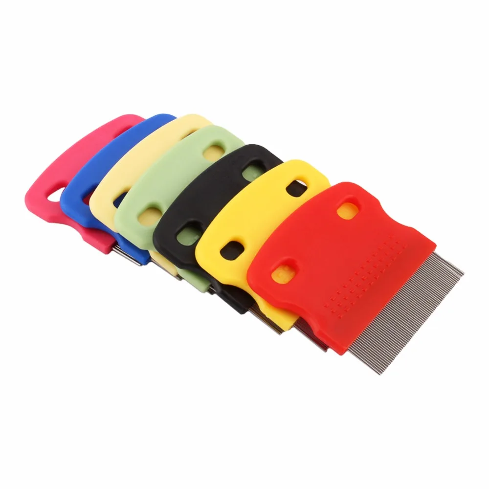 Pet Dog Flea Comb Puppy Cat Dog Grooming Trimmer Steel Hair Brush Metal Comb Clean Tool Pet