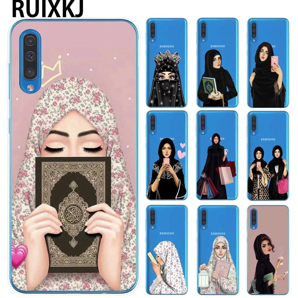 

Muslim islamic Hijab girl Eyes phone case for Samsung A7 A9 A6 A8 Plus 2018 A10 A20 A30 A40 A50 A70 A80 Arab women veil Cover