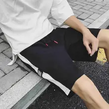 outdoor striped hip hop teenagers elastic waist summer beach shorts men Cheap loose students short trousers boys