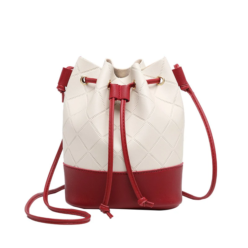 

New Women handbag fashion trend Women shoulder Bucket bag casual watchwork color Multifunction Women bag crossbody bag
