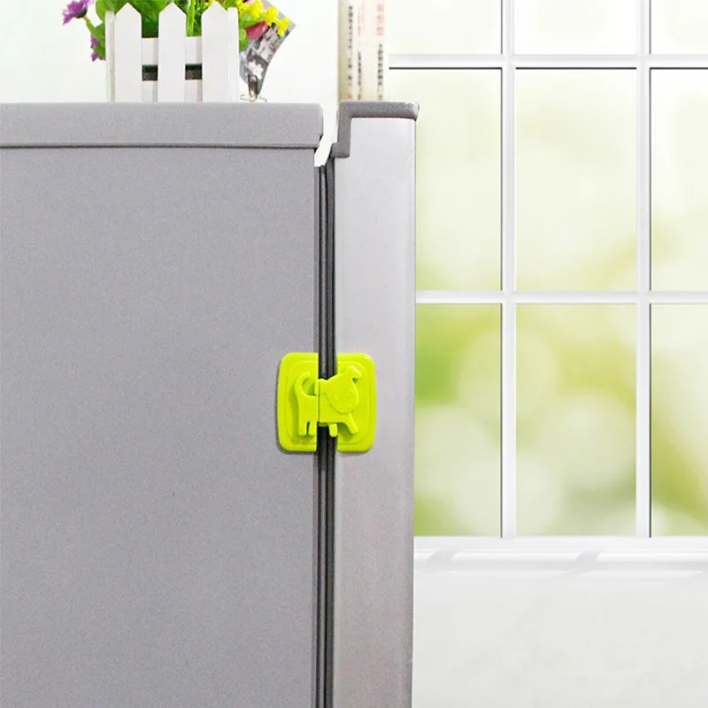 

Cabinet Lock Protective Lock Baby Refrigerator Plastic Protective Lock Button Baby Protective Drawer Refrigerator Protection