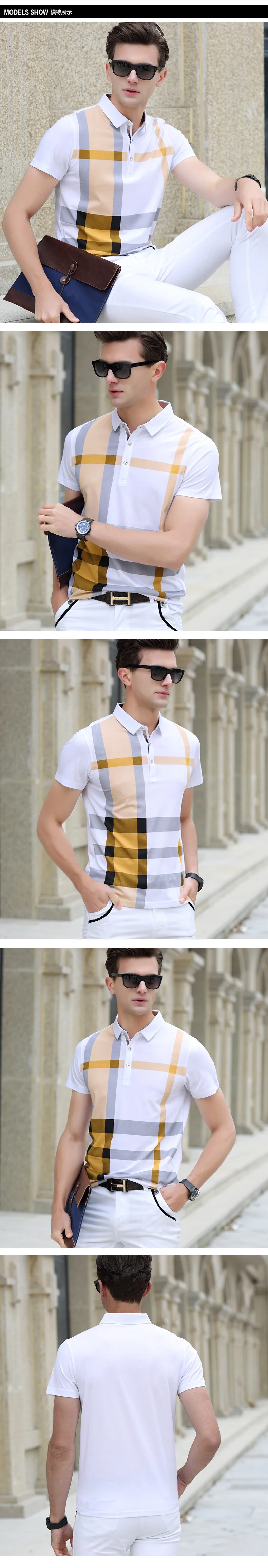 Поло для мужчин s рубашка бренды прямые продажи Лето короткий рукав прохладный дышащий хлопок бизнес люксовый бренд Solid