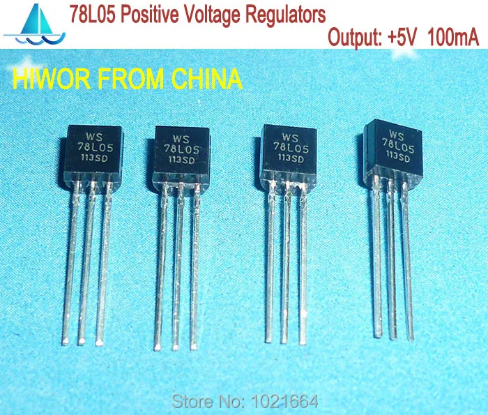 100pcs/lot 78L05 3 Terminal Positive Voltage Regulators TO 92 Output ...