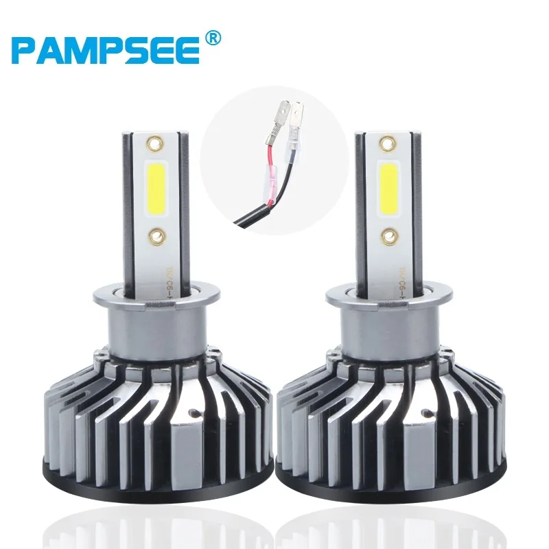 PAMPSEE H3 светодиодная автомобильная лампа H4 LED H1 H11 H7 H13 9005 HB3 9006 HB4 9004 9007 880 72 Вт 8000LM 12В