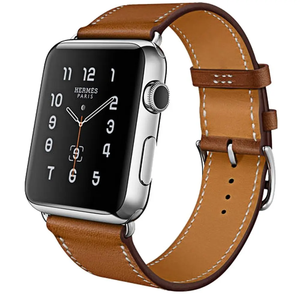 2018 новые цвета кожаный ремешок для часов Apple Watch 42 мм 44 40 38 серия 4/2/1 спортивный