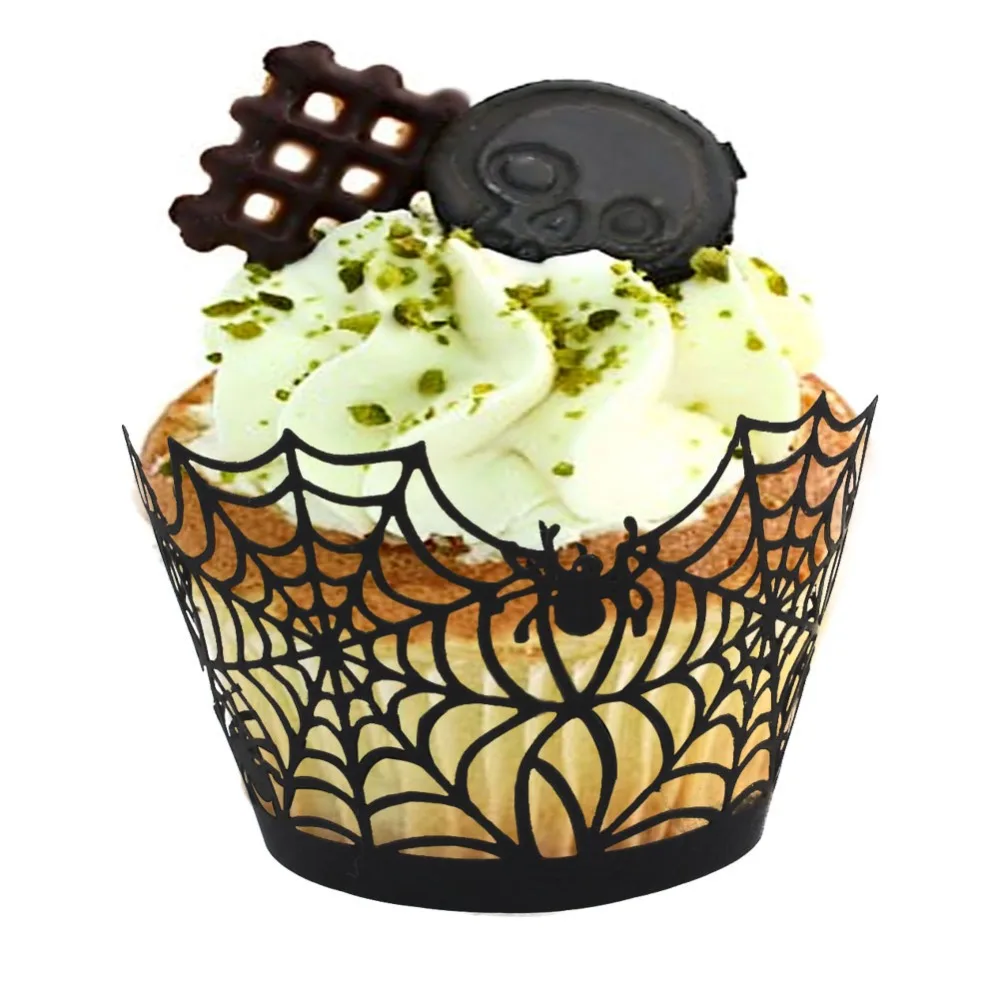 12pcs cupcake wrappers liners for halloween decoration