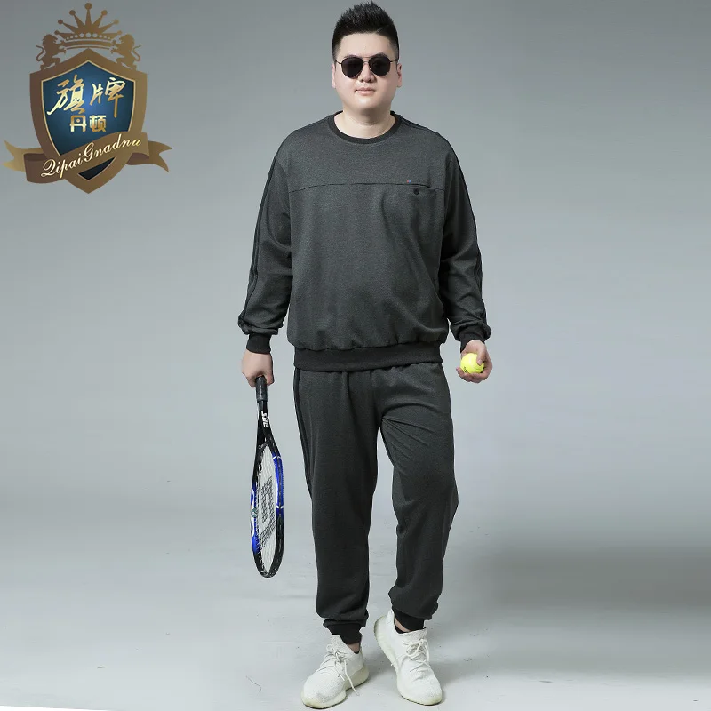 Brand Designed Large Size 8XL-XL Men Tracksuit Autumn Spring Active Suit Set Outwear hooded Hoodies And Long Pants Sweatshirts