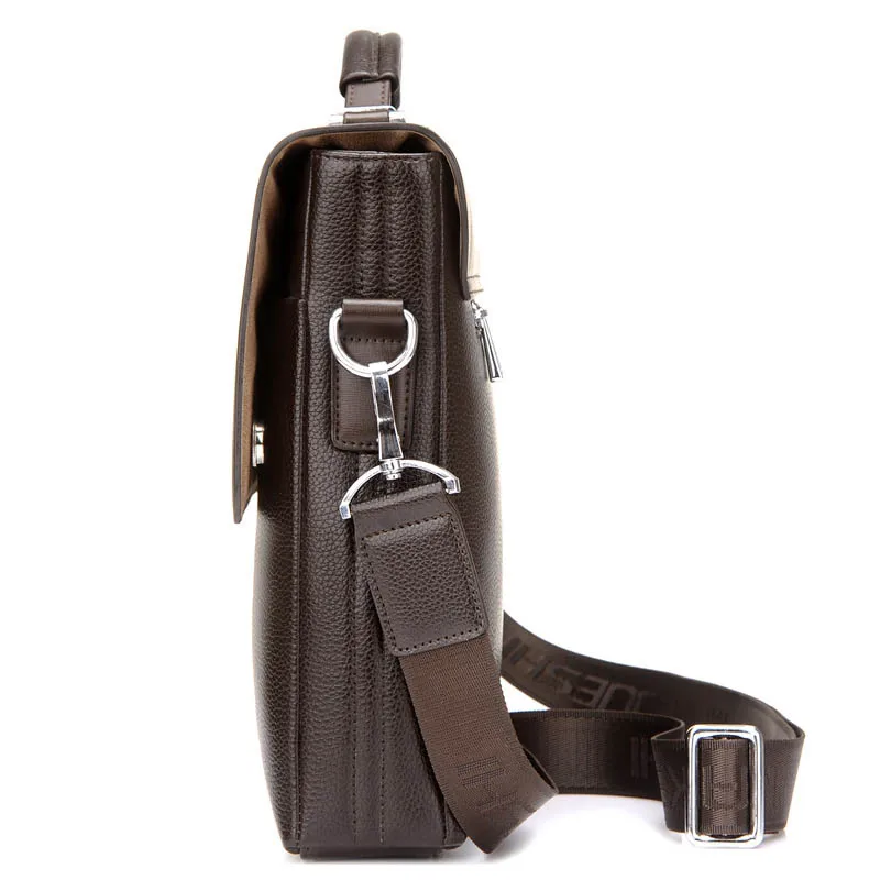 New Arrival Brand Business Men Briefcase PU Leather Laptop Briefcase Bag Male Shoulder Bag High Quality Retro Tote Men's Bag