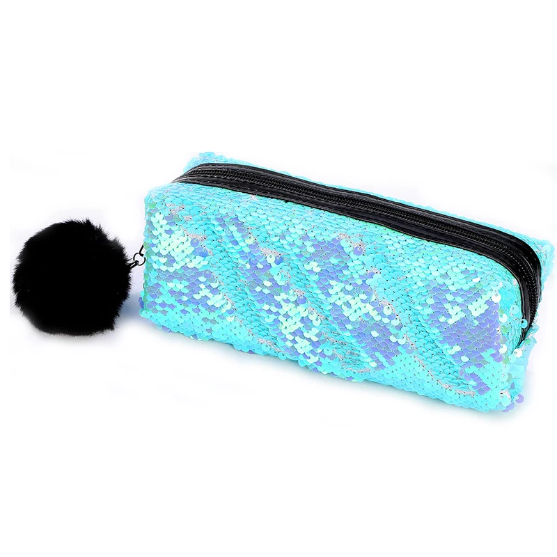 Reversible Sequin Pencil Case for Girls School Supplies Super Big School Pensil case Stationery Gift Pencil Box Pencilcase