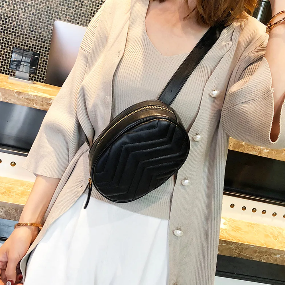 

2019 Womens Waist Bag Casual female Fanny Pack Belt Bag Purse Small Purse Phone Key Pouch Waist Packs saszetka na biodra