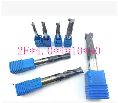 

cnc cutter tool TAPC tungsten alloy milling cutter HRC50 2F*4.0*4*10*50