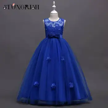 

Girls Boutique Dresses Teenage Girls Dresses Gorgeous Mesh Bow Design Frocks Evening Clothing For Birthday Summer Wear 4-14Y