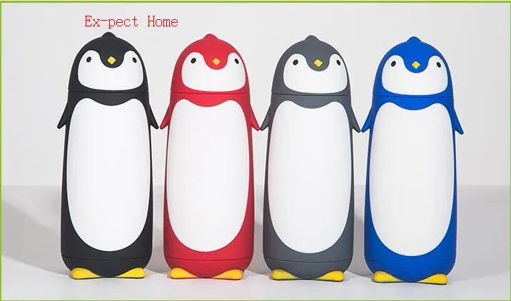 20PCS Penguin Stainless Steel Thermos Vacuum Flasks Cartoon Thermo cup Portable Thermal Children Drinking Bottle | Дом и сад