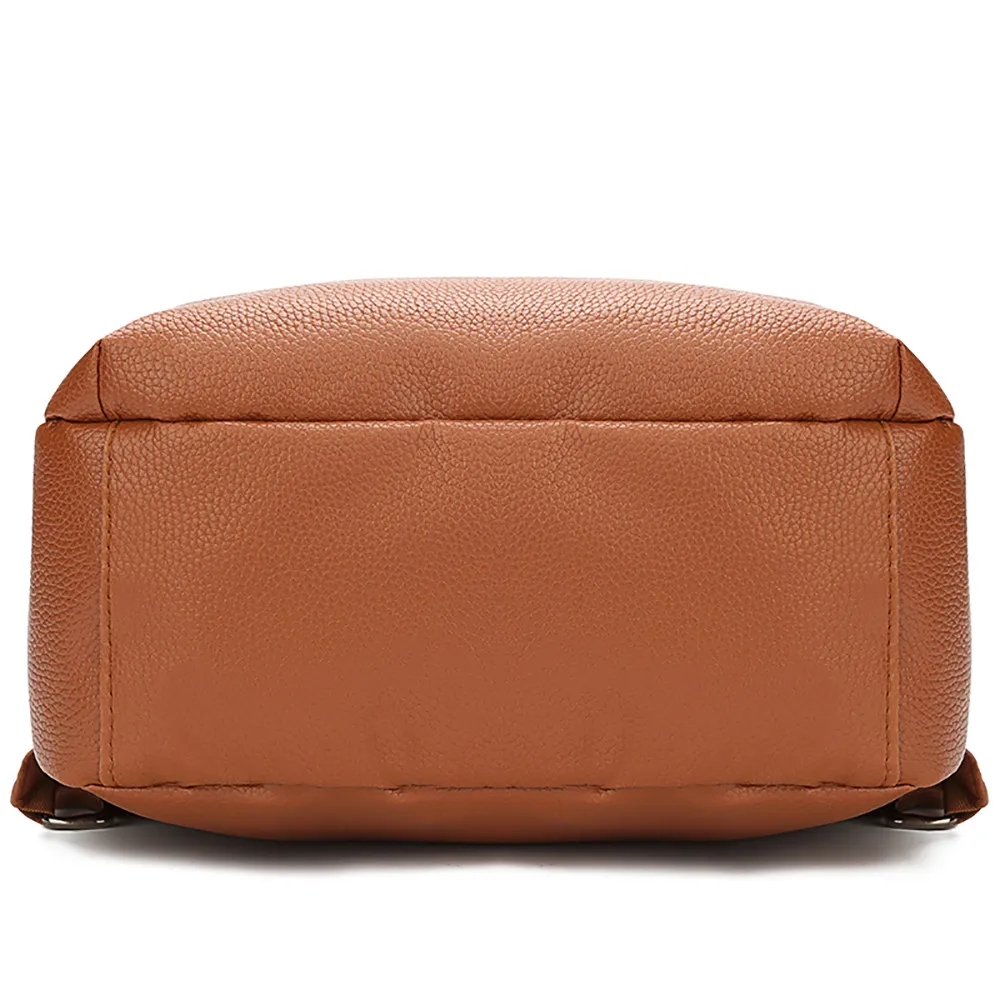 Sleeper#401 женский рюкзак, сумка из мягкой кожи, Студенческая сумка, простой рюкзак mochila, чистый цвет