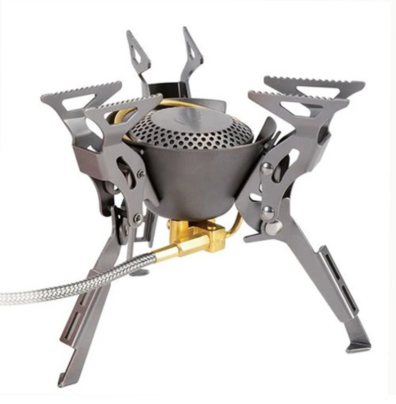 Fire Maple Fms100t Titanium Gas Stove Splittype Burner 200g 2450w Picnic Cookware W/ Bag