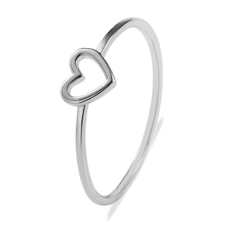 Горячая Распродажа новое Золотое выдалбливающее в форме сердца обручальное кольцо для женщин