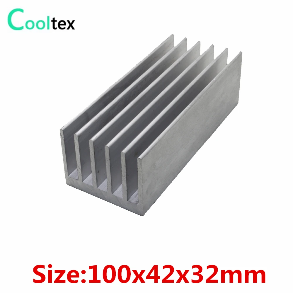 

Алюминиевый радиатор для чипа VGA, RAM светодиодный LED, IC, интегральной схемы, охлаждения, 100x42x3, 2 мм