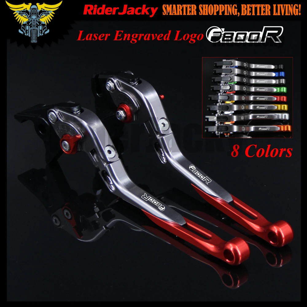 With Logo Red CNC Adjustable Motorcycle Brake Clutch Levers For BMW