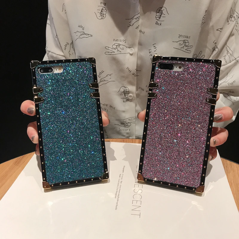 Квадратный блестящий чехол для телефона OPPO A7X F9 A83 A79 A75 A73 A59 A57 A39 R9 R9S R11 R11S PLUS R17 PRO| |