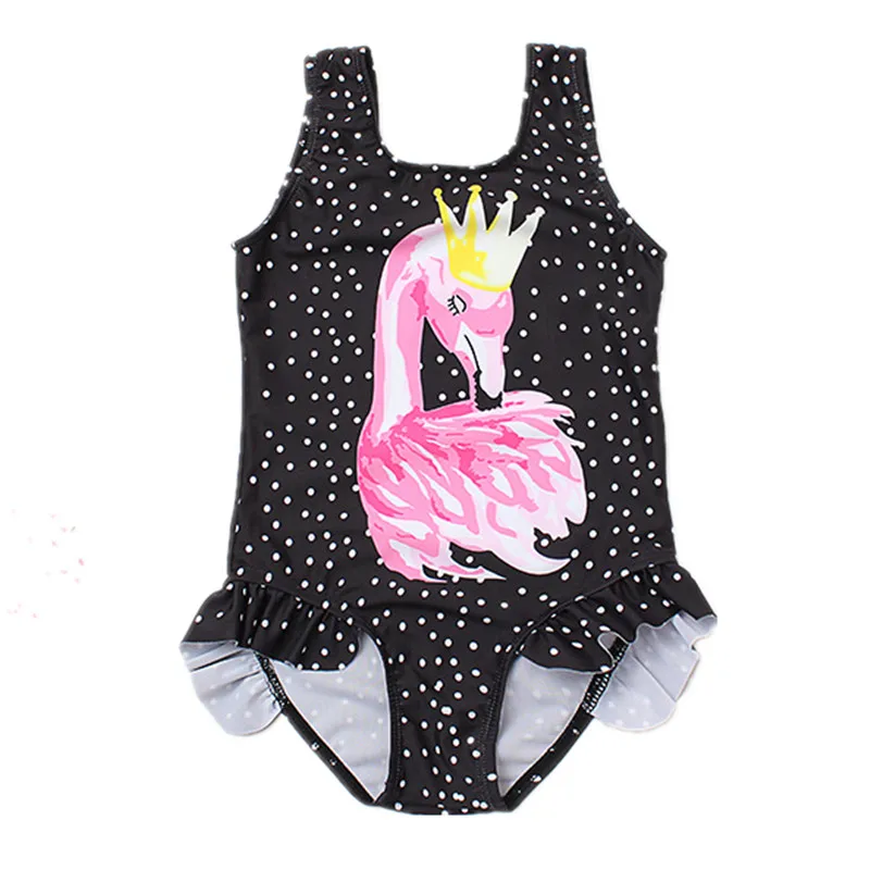 

Flamingo Swan Swimsuit for Girls 12M-8Y Toddler Girl One Piece Swimsuit Cute Kids Swimming Suit Cartoon Children Bathing Suit