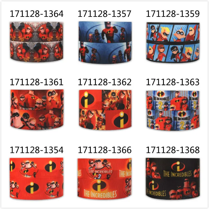 

10yards - different size -The cartoon ribbon -Cartoon characters of Superhero printed grosgrain ribbon/satin ribbon