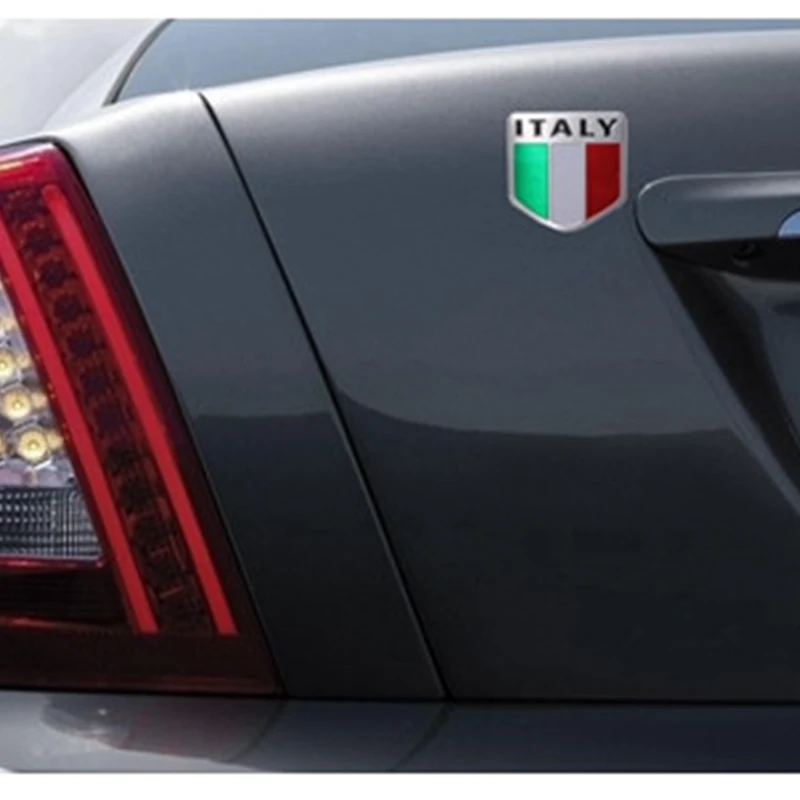 5cm-x-5cm-Auto-Alloy-Metal-3D-Emblem-Badge-Racing-Sports-Decals-Sticker-For-ITALY-Italian