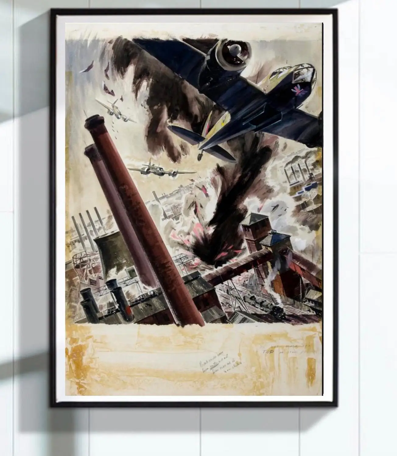 Немецкий декоративный постер Hudson bombers винтажный WW2 с рисунком Charles Thule наклейки на