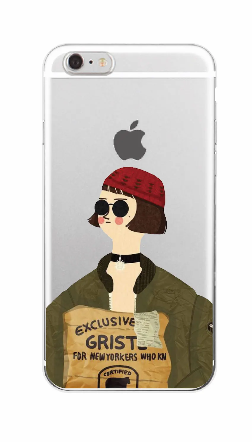 Leon Matilda Натали Портман плакат по фильму Мягкий ТПУ чехол для телефона iPhone 12 11 Pro 7plus