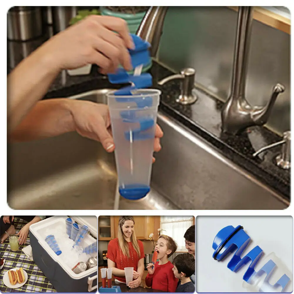 

Mighty Freeze Ice Cube Cap Silicone Combo Mold Set of 3 Ice Ball Maker with Base