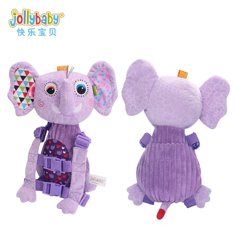 JOLLYBABY Детский плюшевый рюкзак с набивными животными для детей от 1 до 3 лет